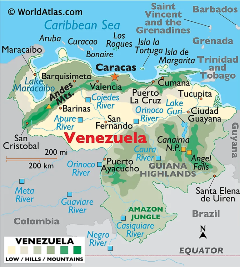 Map of Venezuela