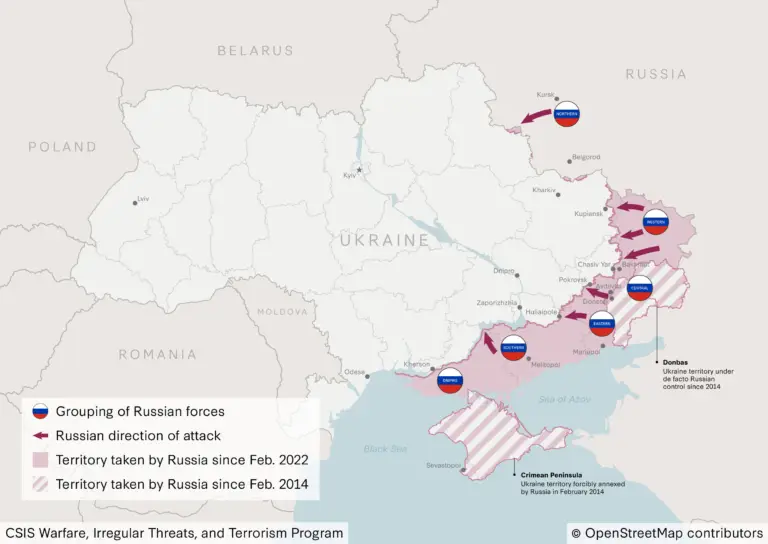 Russia/Ukraine War control of territory as of Feb. 7, 2026