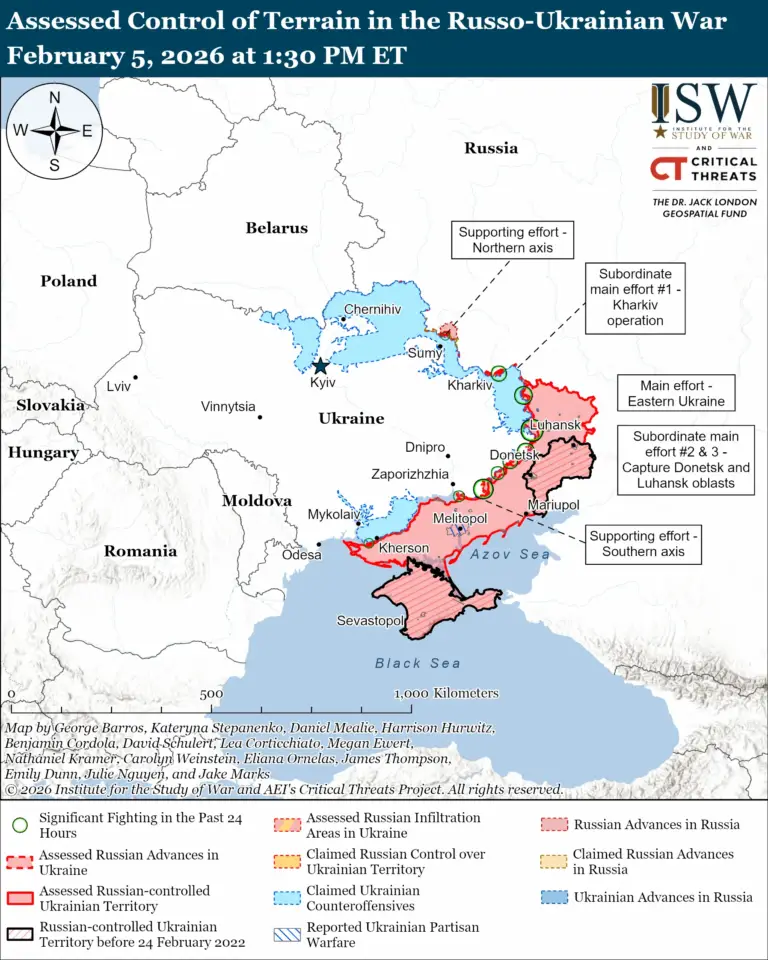 Russia-Ukraine War as of Fen. 5, 2026