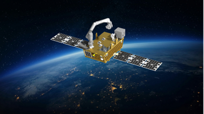 Artist concept of the FFR Mission’s robotic system payload atop the Astro Digital spacecraft. The robotic arm, provided by Motiv Space Systems, will perform robotic demonstrations in orbit. Source: https://www.nasa.gov/centers-and-facilities/goddard/nasas-fly-foundational-robots-demo-to-bolster-in-space-infrastructure/