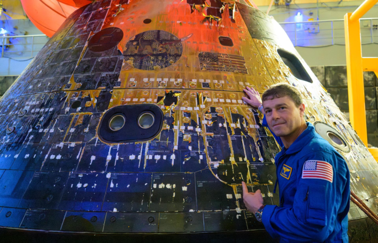 Artemis II reentry capsule from its successful test.
