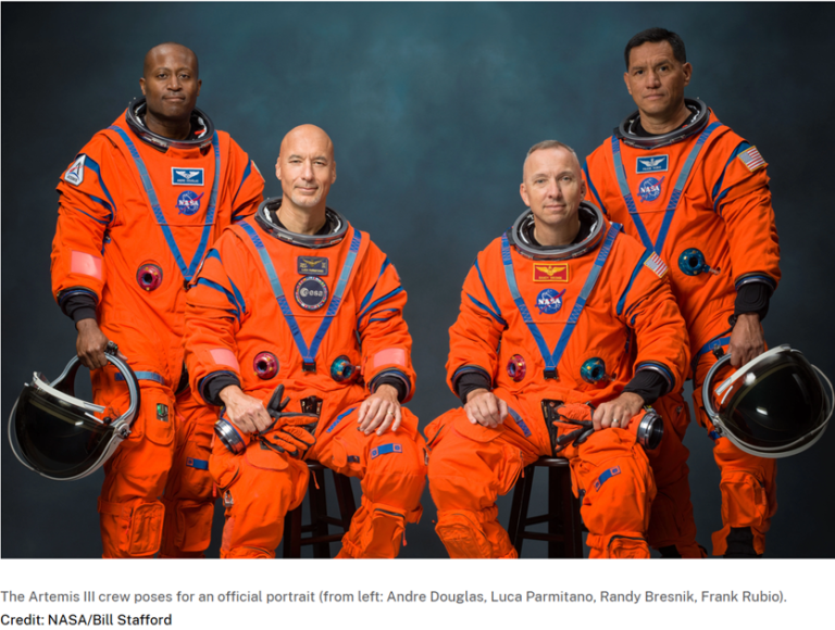NASA on Tuesday provided new Artemis III details and announced the four prime crew members