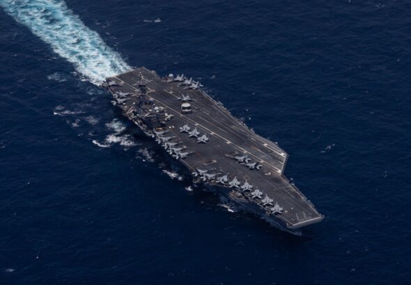 Nimitz-class aircraft carrier USS George H.W. Bush (CVN 77) is deployed to the U.S. 5th Fleet area of operations to support maritime security and stability in the Middle East. (CENTCOM)