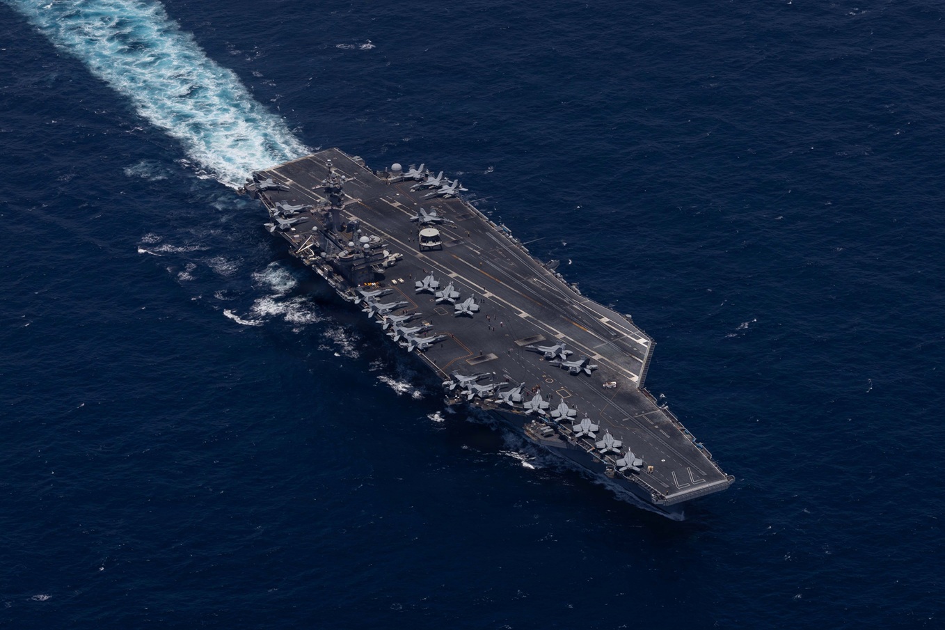 Nimitz-class aircraft carrier USS George H.W. Bush (CVN 77) is deployed to the U.S. 5th Fleet area of operations to support maritime security and stability in the Middle East. (CENTCOM)