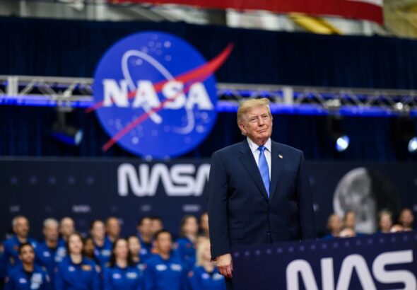 Aug. 28, 2026, at NASA’s Johnson Space Center in Houston, President Donald J. Trump participates in a Congressional Space Medal of Honor Ceremony. Those honored: NASA astronauts Victor Glover and Christina Koch, CSA (Canadian Space Agency) astronaut Jeremy Hansen, and NASA astronaut Reid Wiseman. Source: https://www.whitehouse.gov/gallery/president-donald-j-trump-participates-in-a-congressional-space-medal-of-honor-ceremony-at-the-nasa-johnson-space-center/