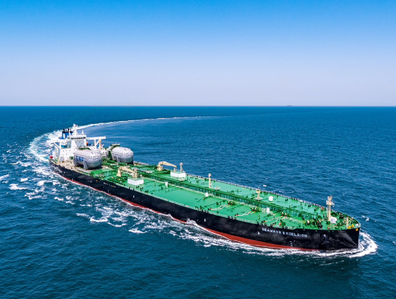 An International Seaways Crude Oil Tanker Underway
